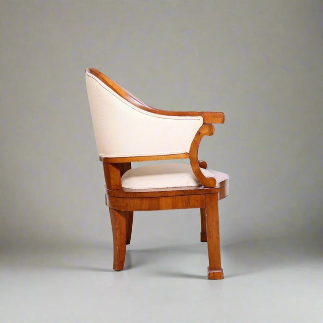 Pair of Antique Biedermeier Cherrywood Armchairs, Attr. to Joseph Danhauser For Sale - Image 17 of 18