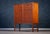 Danish Teak Tambour Cabinet with Brass Handle, 1960s For Sale - Image 3 of 12