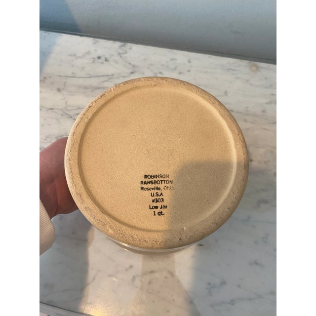 Mid 20th Century Vintage Robinson Ransbottom 1 Qt Low Jar For Sale - Image 5 of 5