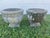 Neoclassical Pair of Mid-Century Cast Stone Tulip Urns - Egg & Dart Rim - Charlotte Estate For Sale - Image 3 of 8