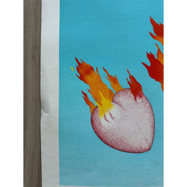 Blue 1968 Ken Rignall "Meanwhile Back in the States" Signed Lithograph — Group Commentary Series For Sale - Image 8 of 8