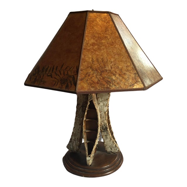 Arts and Crafts/Rustic Cabin Inspired Table Lamp For Sale
