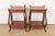 An exceptional pair of French Regency Louis XVI style nightstands or occasional side tables By Maslow Freen USA, Circa...
