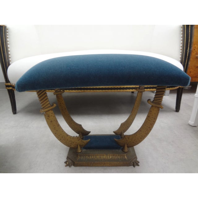 Hollywood Regency Sword Bench or Ottoman For Sale - Image 9 of 9