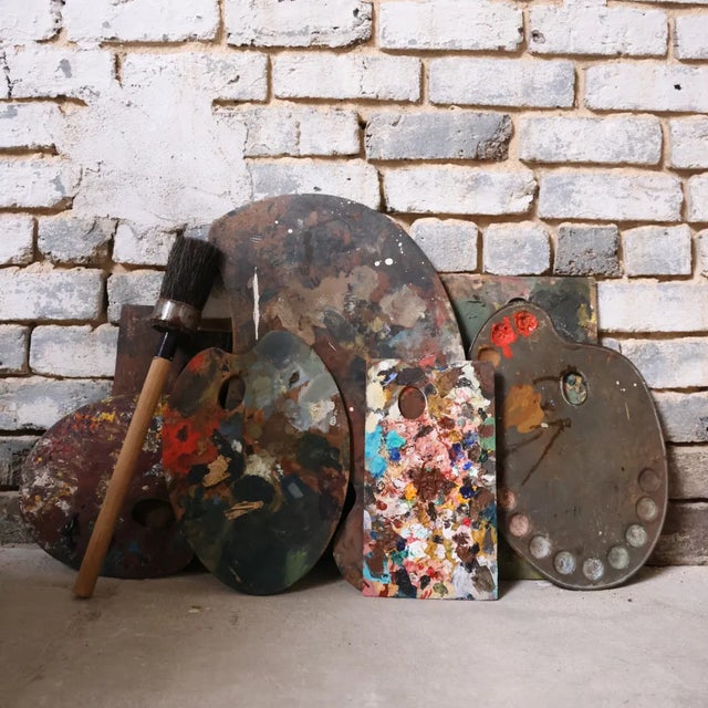 French Mid 20th Century Large Artist's Palette (B) For Sale - Image 3 of 3