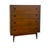 Brown Vintage Mid-Century Modern 4-Drawer Tallboy Dresser Dovetailed Drawers. For Sale - Image 8 of 12