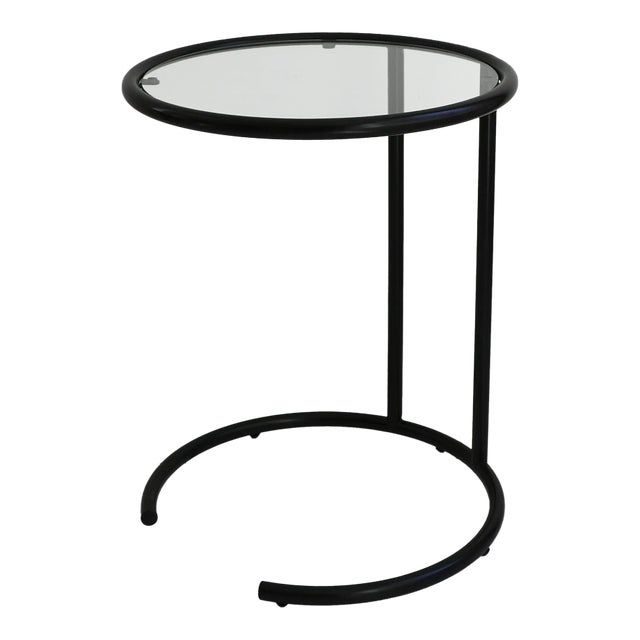 1980s Vintage Italian Side Table in the Style of Eileen Gray For Sale