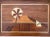 Mid-Century Modern Mid Century Vintage Teak Inlay Trays, Made in Italy (2 Available) For Sale - Image 3 of 6