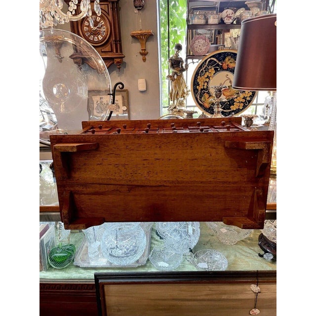 Late 19th Century Antique 18 Drawer Hardwood Table Top Apothecary Cabinet For Sale - Image 11 of 13