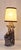 Ceramic Vintage Table Lamp with Figurative Brown Ceramic Base by S. Markus, 1980s For Sale - Image 7 of 7