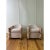 This pair of 1990s Brueton swivel chairs has been newly reupholstered, combining comfort and modern style with a refined...