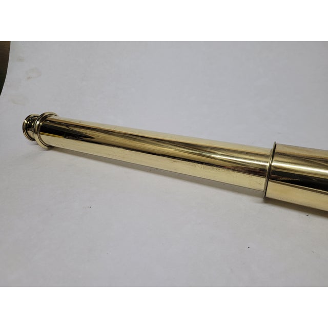 Solid Brass Ship Captains Telescope For Sale - Image 10 of 11
