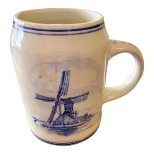 1930s Delft Pottery From Holland Mug