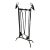 Wrought Iron Deerheads Fireplace Tools - 5 Pieces For Sale