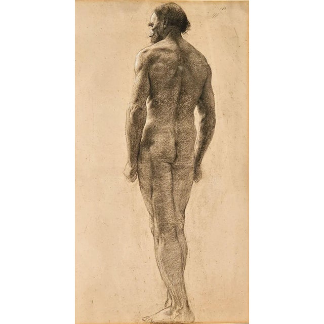 A large academic drawing by Gabriel Rodigue, France circa 1890.