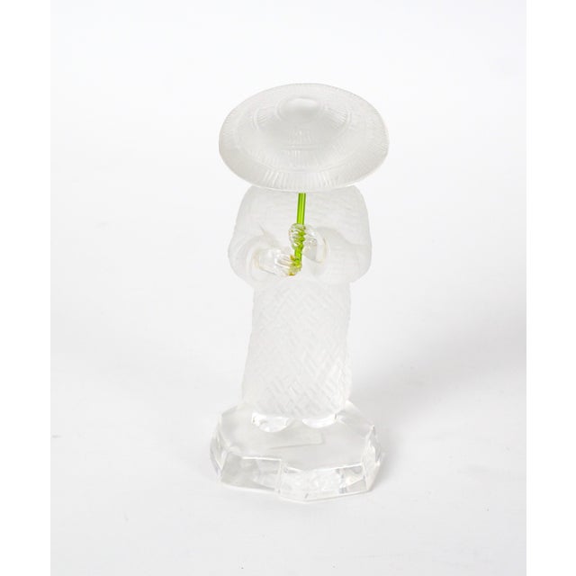 20th Century Saint-Louis French Crystal Figurine of a Scholar For Sale - Image 9 of 9