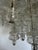 White Chandelier with Murano Glass Pendants from Salviati, 1970 For Sale - Image 8 of 11