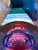 Blue Michael David & Kit Karbler Signed Sculptural Studio Art Glass “Vortex” Bowl For Sale - Image 8 of 8