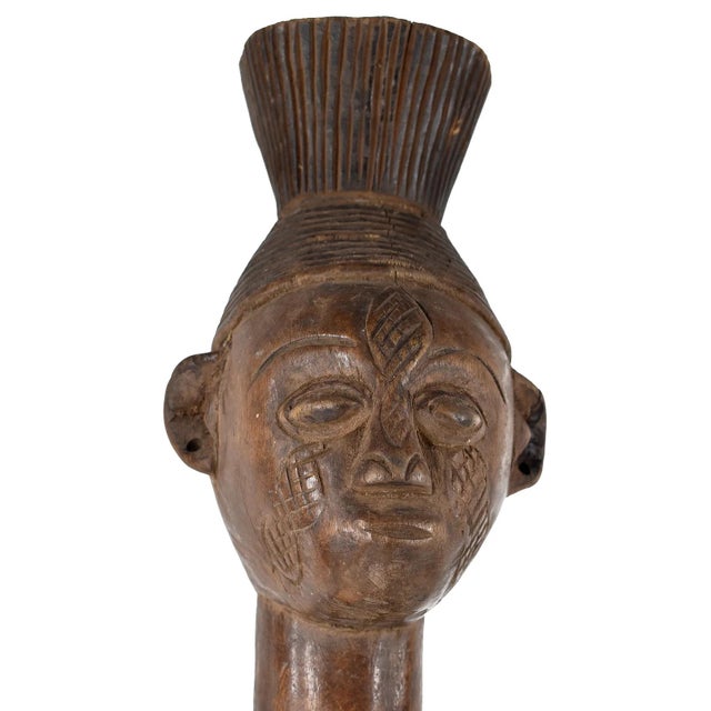 African Early 20th Century Mangbetu Standing Female Figure For Sale - Image 3 of 5