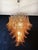 Large Italian Amber Murano Glass Felci Chandelier, 1990 For Sale - Image 6 of 18