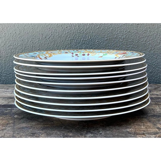 Vintage “Les Jardin De Versace” for Rosenthal Dinner Plates Z- Set of 10 For Sale - Image 11 of 12
