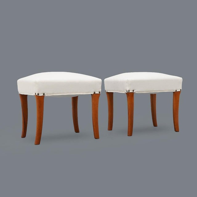 Mid-Century Modern Set of Stools, 1950s For Sale - Image 3 of 15