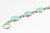 Late 20th Century Late 20th Century Mexican Turquoise Sterling Silver Link Bracelet For Sale - Image 5 of 14
