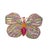 Bochic “Orient” Vintage Ruby & Multi Gem Butterfly Brooch Set 18K Gold & Silver For Sale - Image 15 of 15