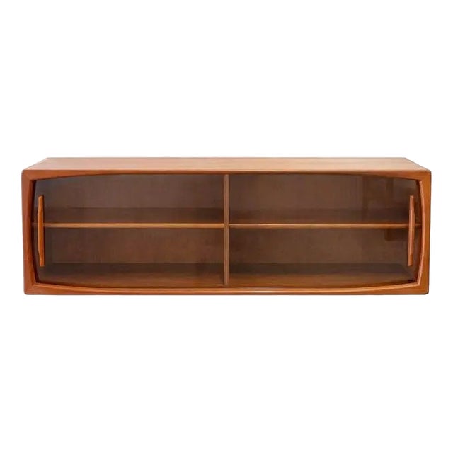 Wall-Mounted Display Cabinet by H. P. Hansen for Randers Møbelfabrik, Denmark, 1930s For Sale