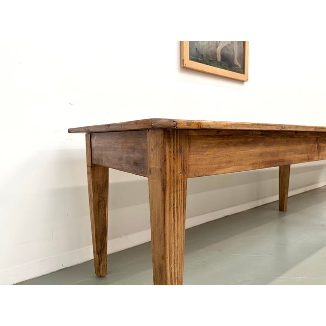 Vintage Farmhouse Table in Pine, 1950s For Sale - Image 11 of 18