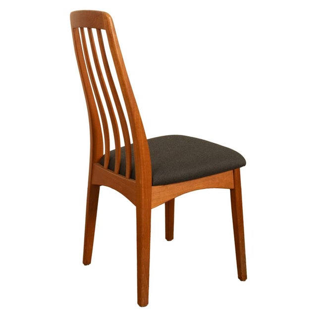 Set 4 Danish Mid Century Modern "Eva" Teak Dining Chairs by Niels Koefoed 1964 For Sale - Image 15 of 18