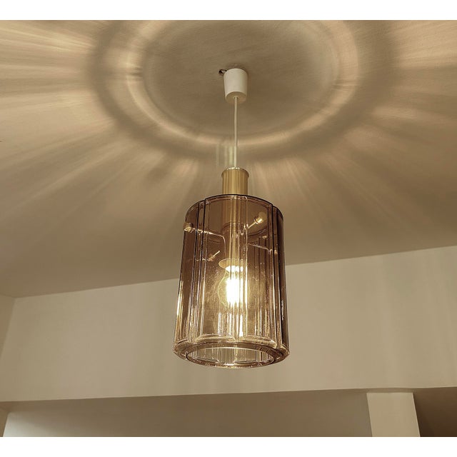 Vintage Pendant Lights in Glass from Glashütte Limburg, 1970s, Set of 2 For Sale - Image 4 of 18