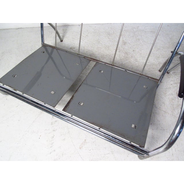 Vintage Modern Oversized Lounge Chairs by Royal Metal - a Pair For Sale - Image 10 of 12