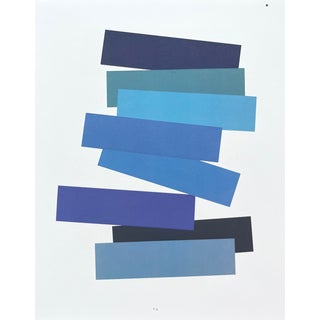 2009 Josef Albers the Interaction of Color Plate v-3-Blue For Sale