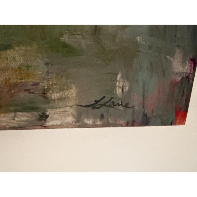 Contemporary Tracey Lane "Shimmer Iii" Original Birch Tree Landscape - Large 30" Acrylic on Panel For Sale - Image 3 of 3