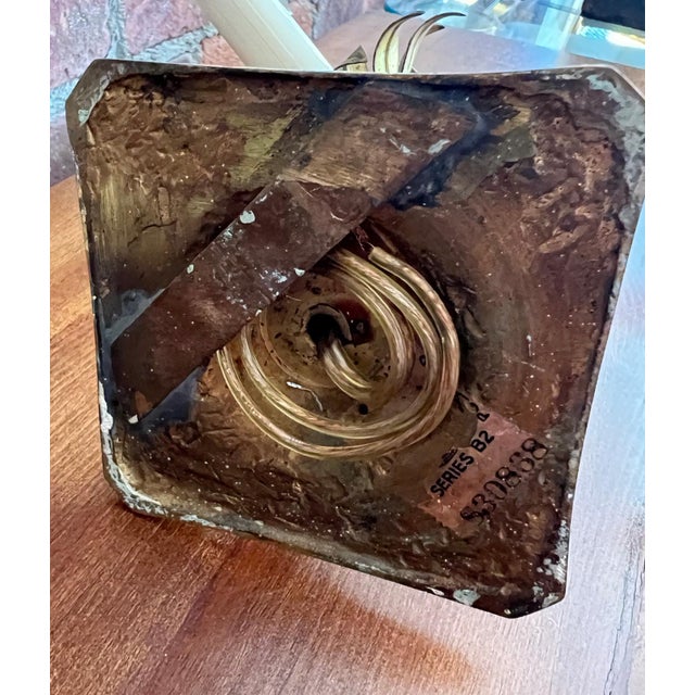 1950s Vintage Italian Tole Wall Sconces - a Pair For Sale - Image 5 of 5