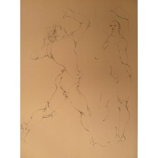 Léonor Fini, La menace, Nude, Etching For Sale