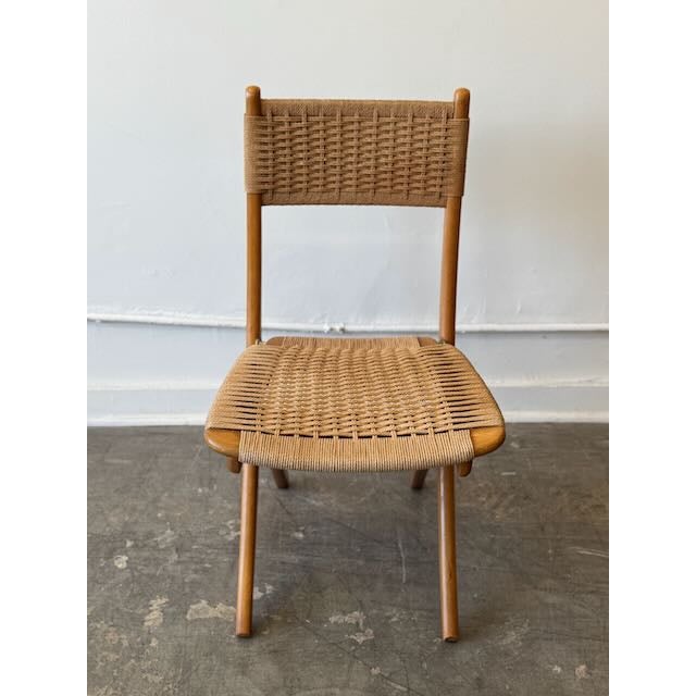 Japanese Vintage Japanese Folding Chair For Sale - Image 3 of 10