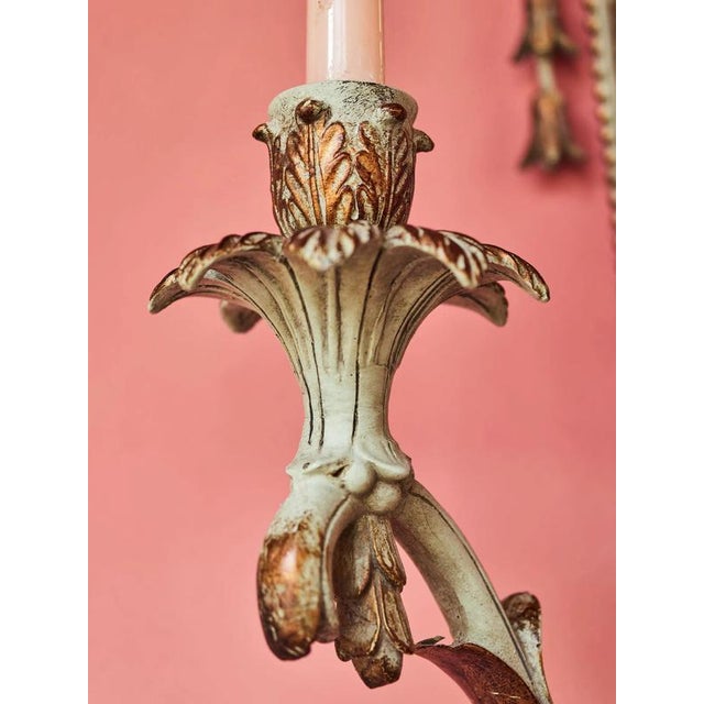 Neoclassical Wall Sconce with Mirrors For Sale - Image 6 of 11