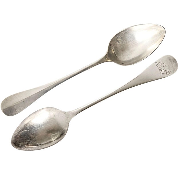 French Early 20th Century French Christofle Fidelio Serving Spoons - Set of 6 For Sale - Image 3 of 6