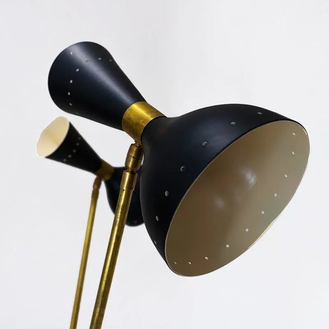Mid-Century Modern Italian Brass Floor Lamp, 1950s For Sale - Image 3 of 7