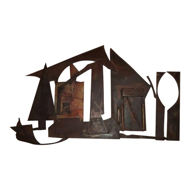 Brutalist House Wall Sculpture For Sale - Image 11 of 12