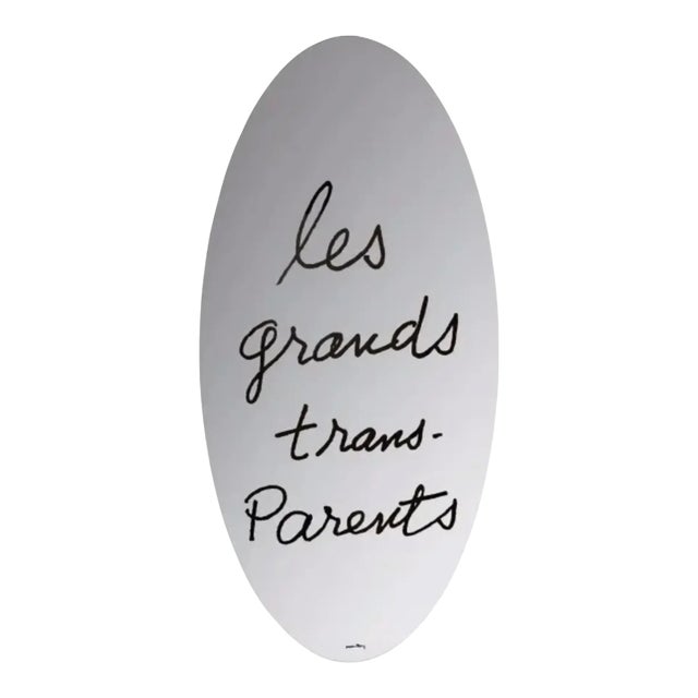 Cassina Les Grands Trans Parent Mirror by Man Ray For Sale