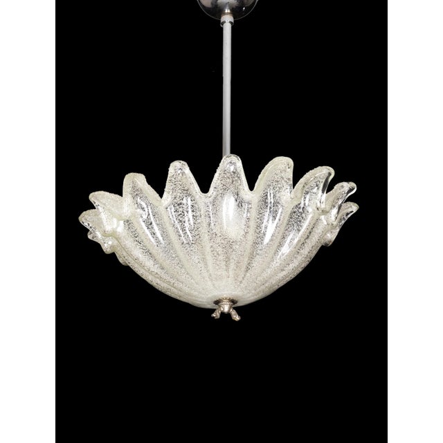 Art Deco Plafond Ceiling Lamp in Murano Style Glass, 1920s For Sale - Image 3 of 5