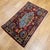 Vintage Persian Tabriz Pictorial Rug, Hand-Knotted Wool & Silk, Forest Scene, Red & Blue, 2x3 For Sale In Chicago - Image 6 of 15