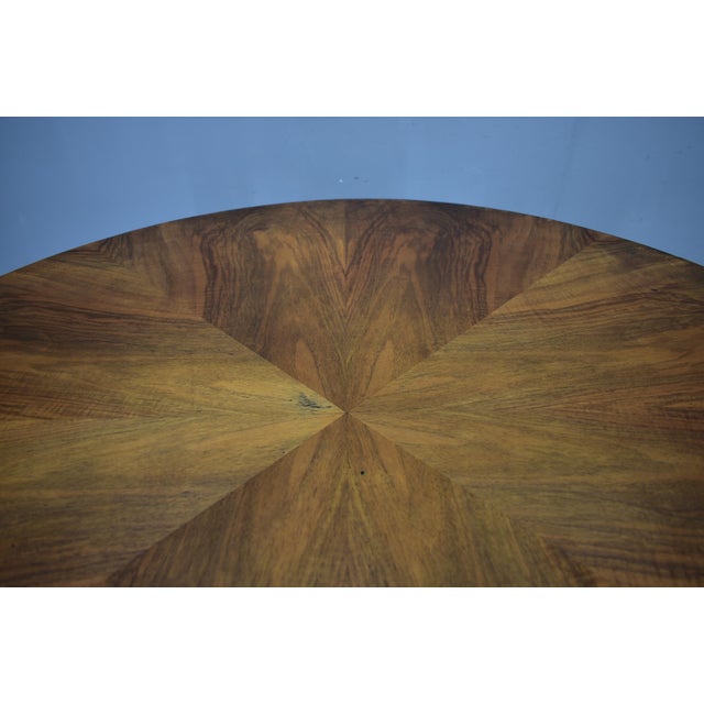 Art Deco Round Table in Wood and Veneer, 1930s For Sale - Image 11 of 18