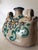 Early 20th Century Vintage Italian Caltagirone Majolica Ceramic Floral Vase For Sale - Image 5 of 10