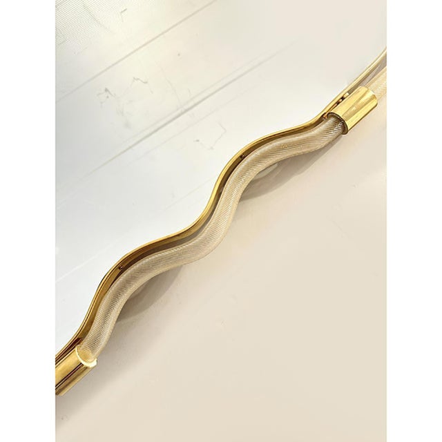 Wave Mirror in Gold Torchon by Simoeng For Sale - Image 9 of 13