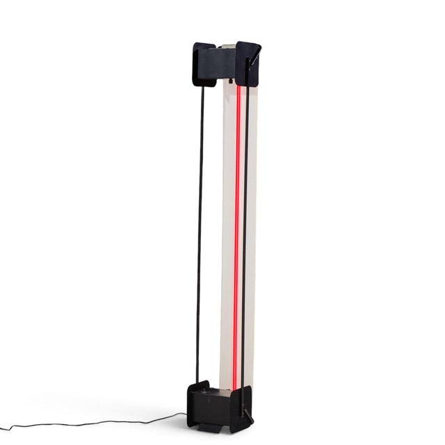 Metal Mid 20th Century Dan Chelsea and Rudi Stern for George Kovacs Mid Century Modern Neon Torchiere Floor Lamp For Sale - Image 7 of 8