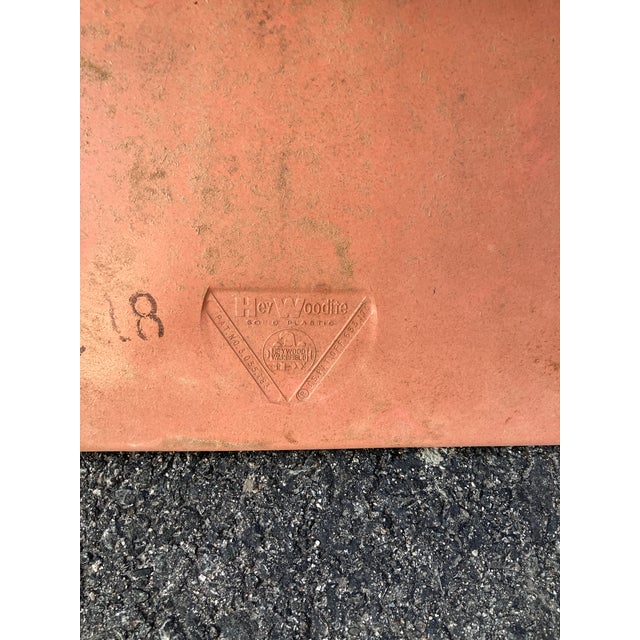Metal 3 Vintage Heywood Wakefield Heywoodite Plastic and Chrome School Chairs For Sale - Image 7 of 11